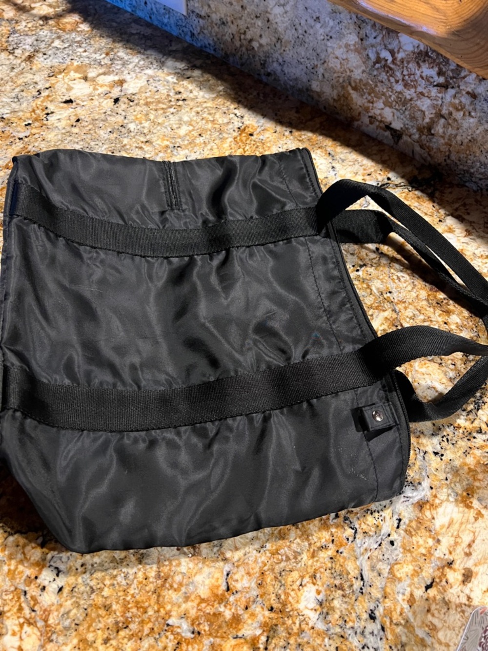 Bath Body Works Black Nylon Tote Bag with Dual Handles
